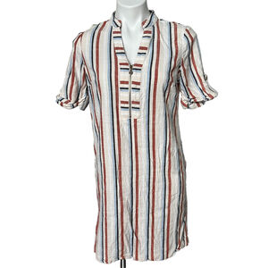 Anne Klein Dress Size Small Women's Striped Casual Colorful Dress